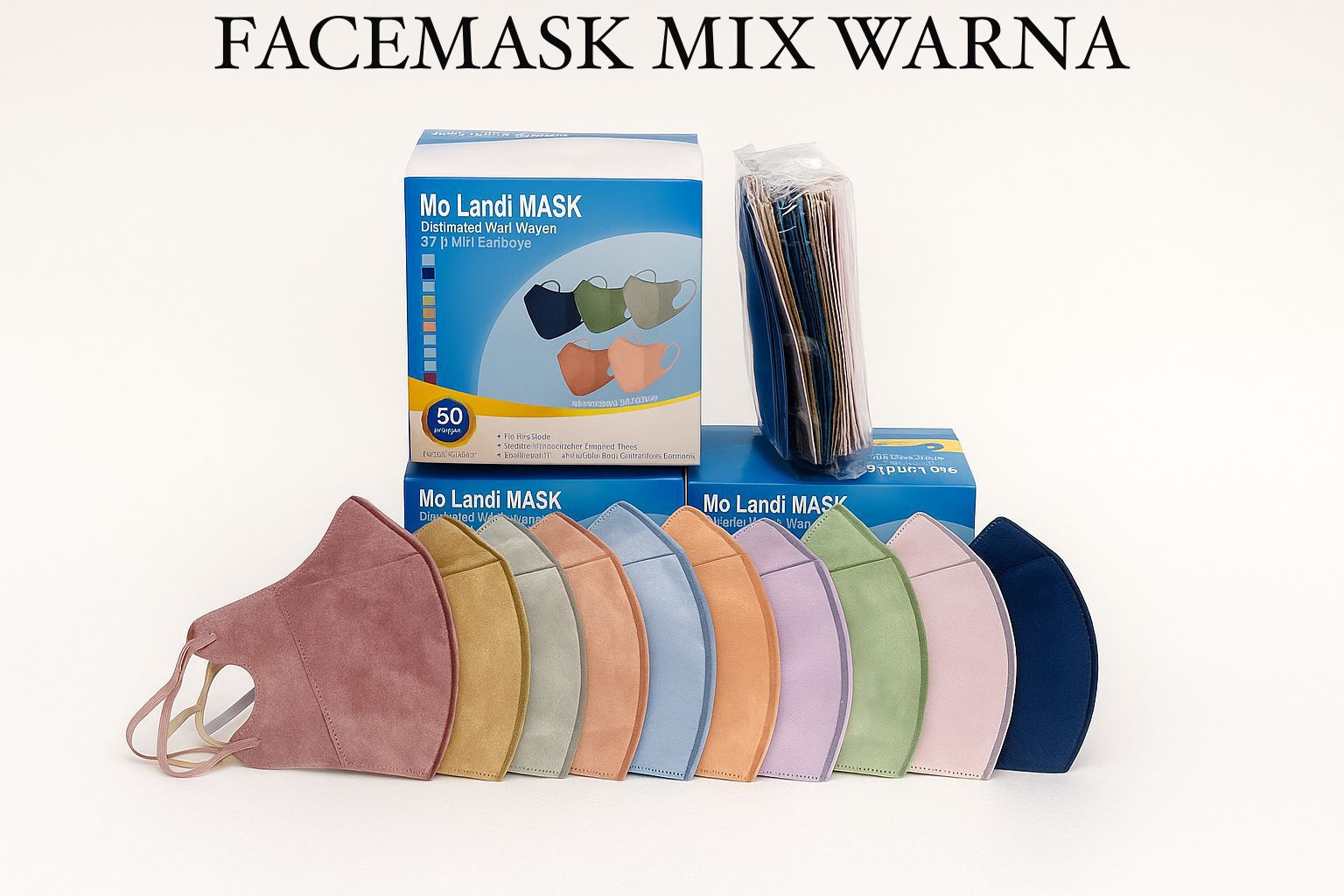 Masker warna warni