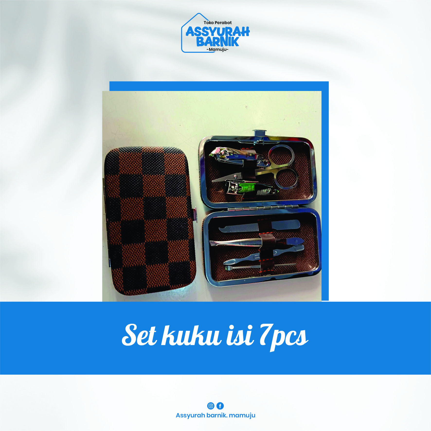Set kuku isi 7pcs ada dompetnya