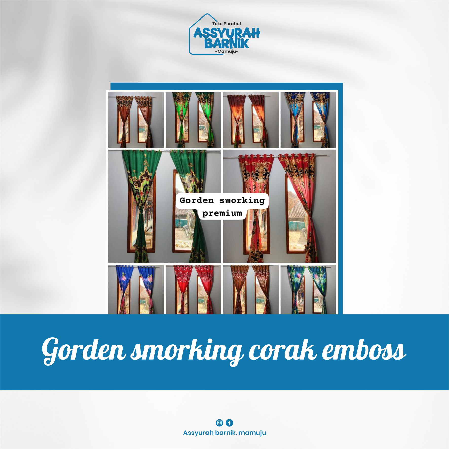 Gorden smorking corak emboss