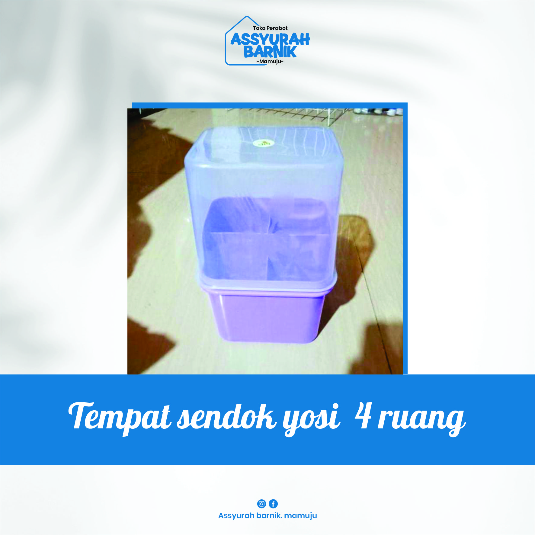 Tempat sendok yosi  4 ruang