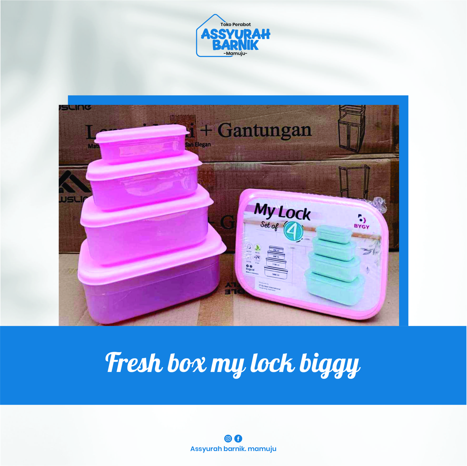 Fresh box my lock biggy sudah dapat 4 susun