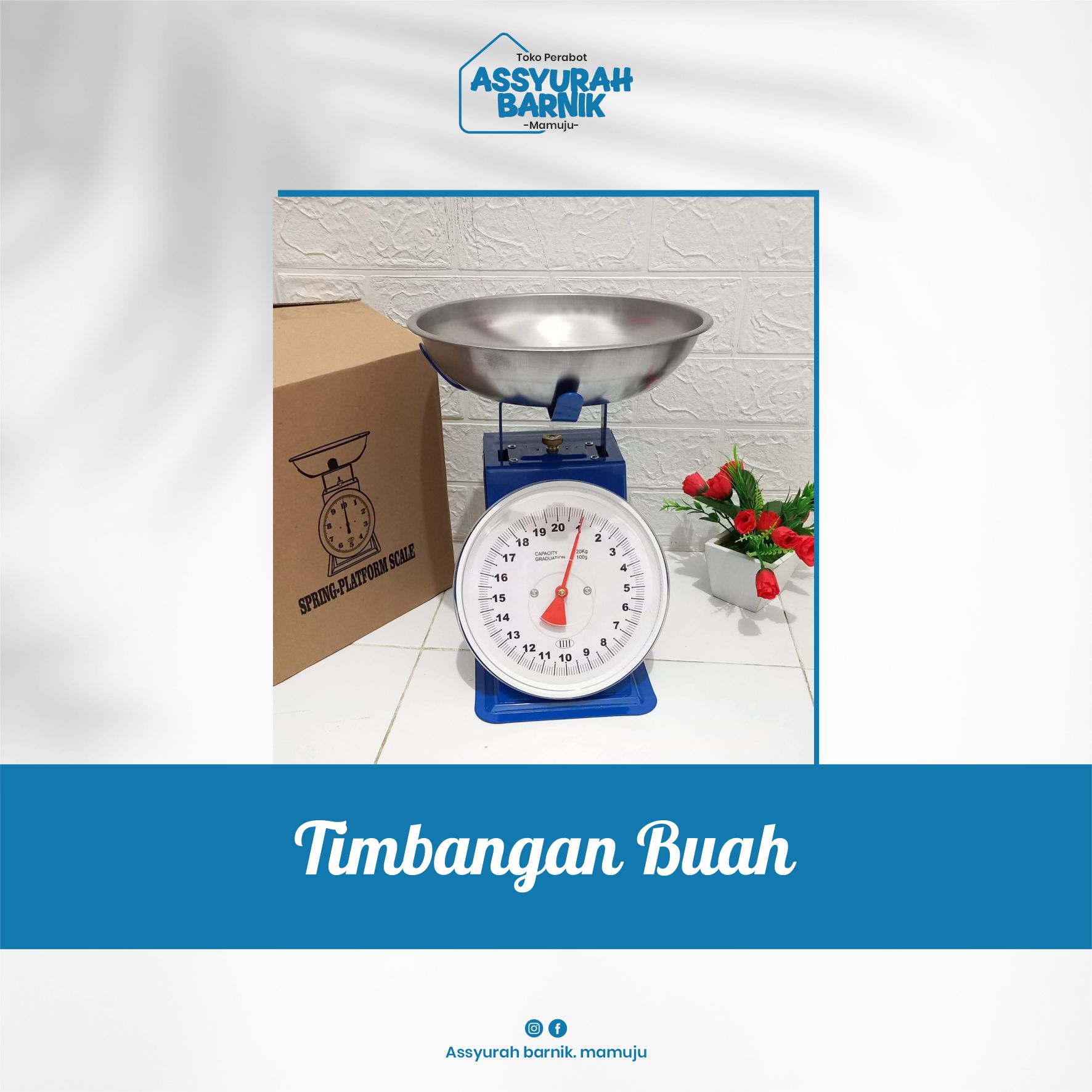 Timbangan Buah 20kg ANALOG MANUAL