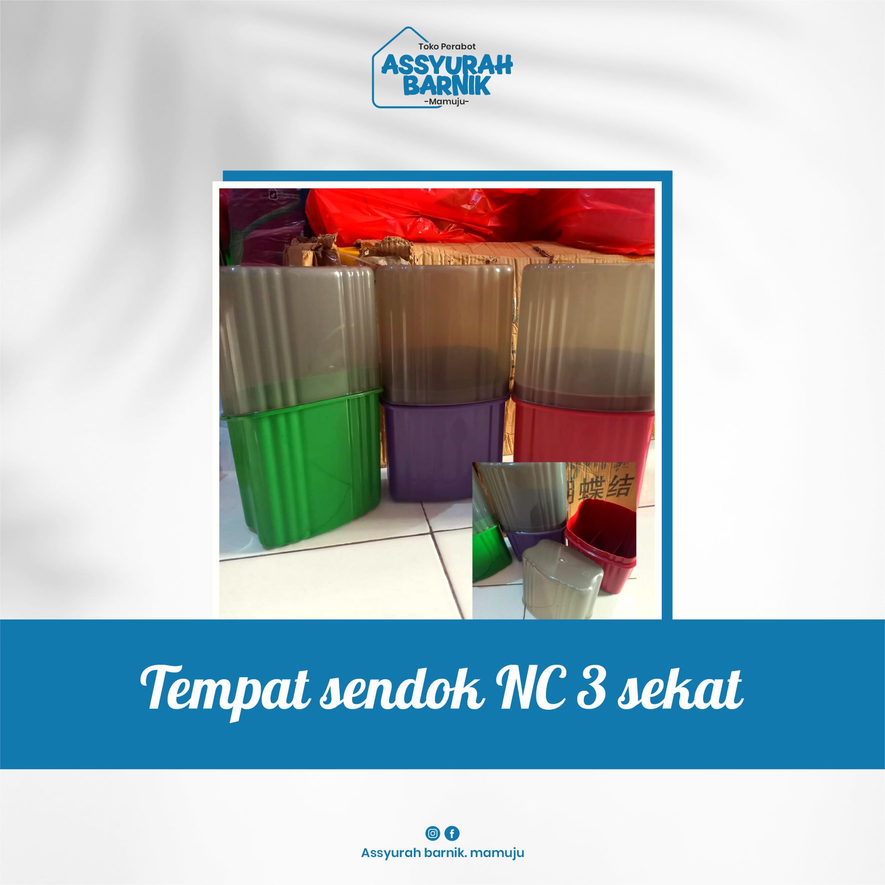 Tempat sendok NC murah + tutup