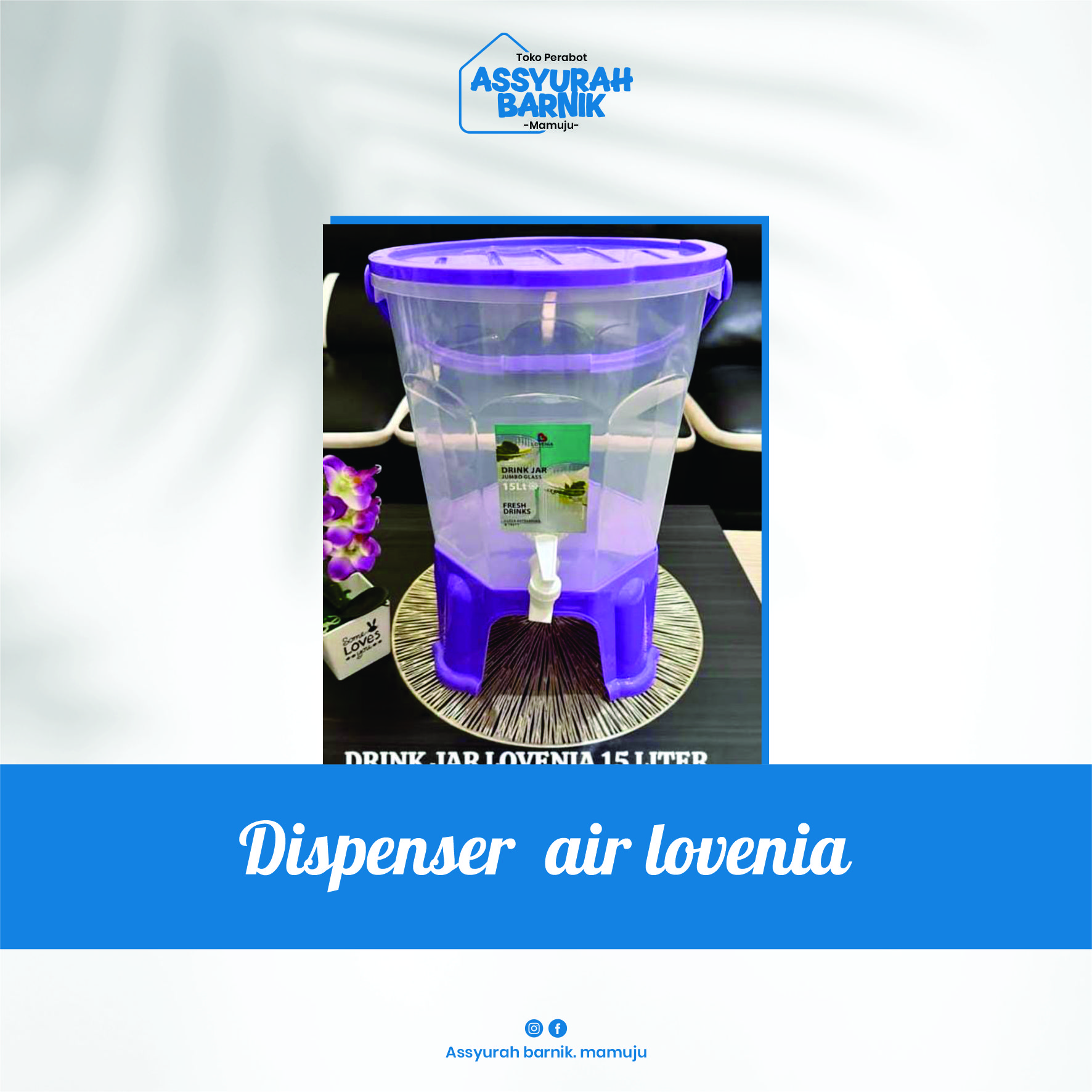 Dispenser  air lovenia 15 liter