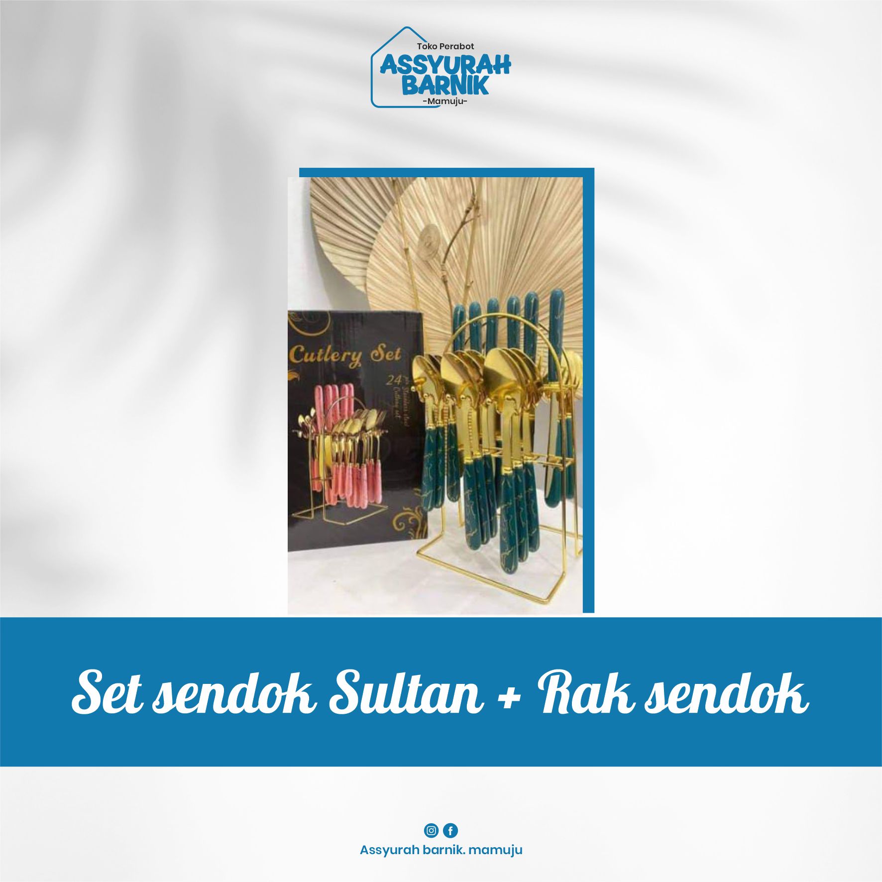 Set sendok Sultan + Rak sendok