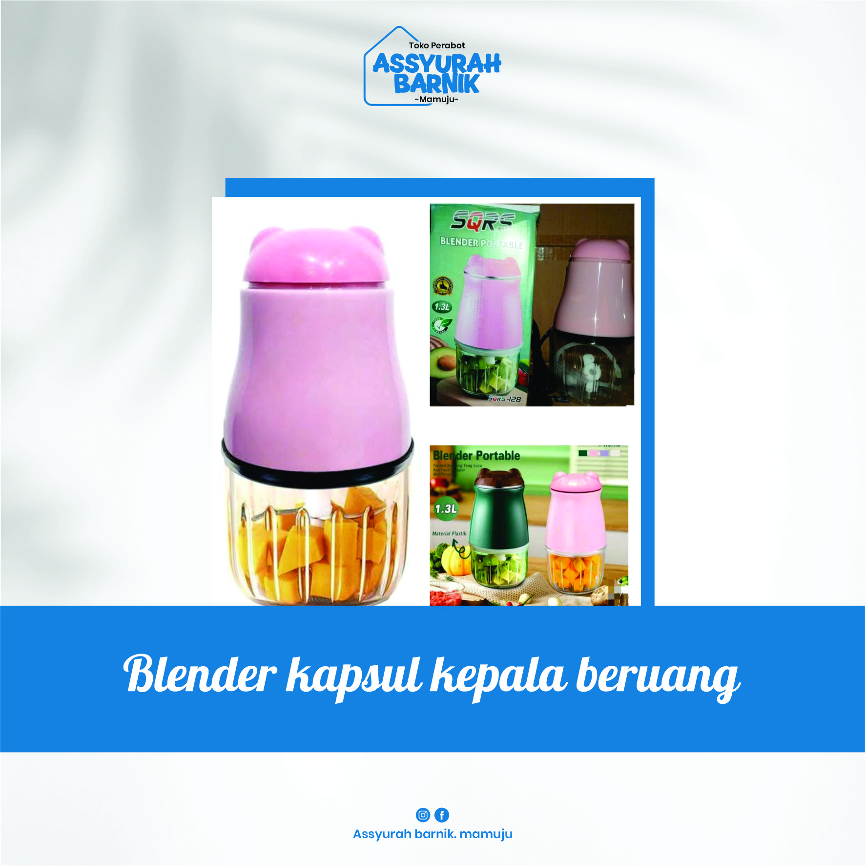 Blender kapsul kepala beruang