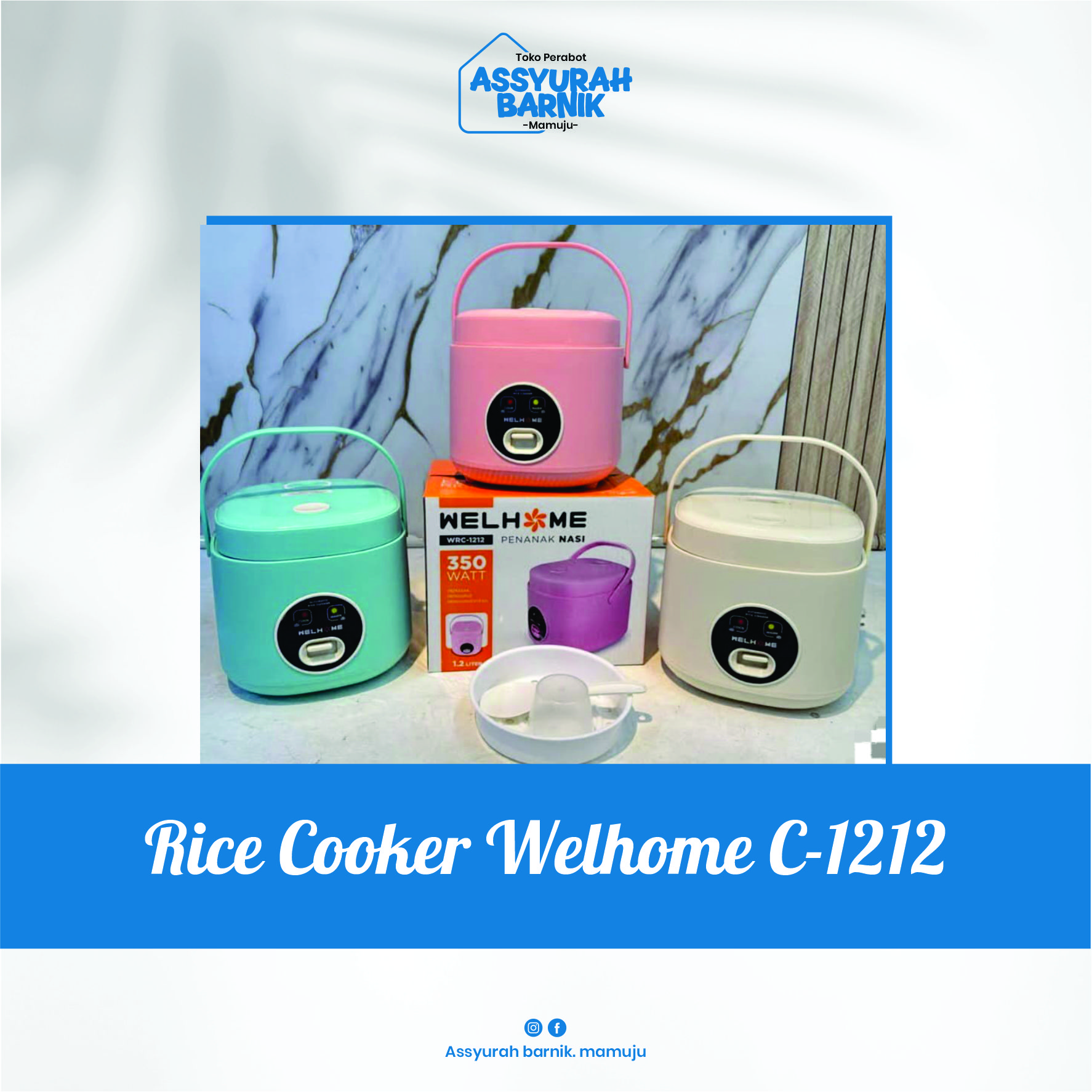 RICE COOKER WELHOME C-1212