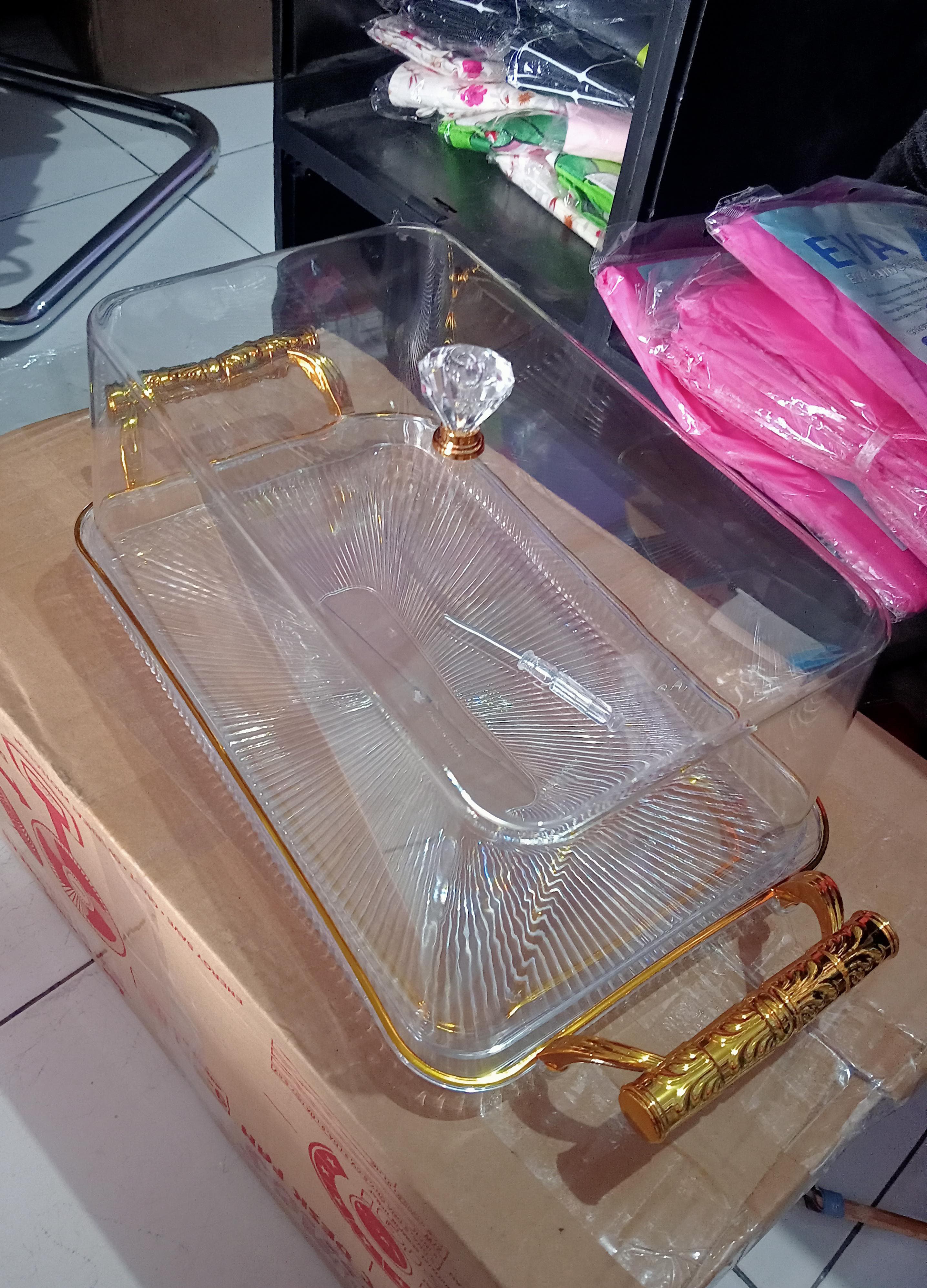 tempat kue kristal / bosar kotak