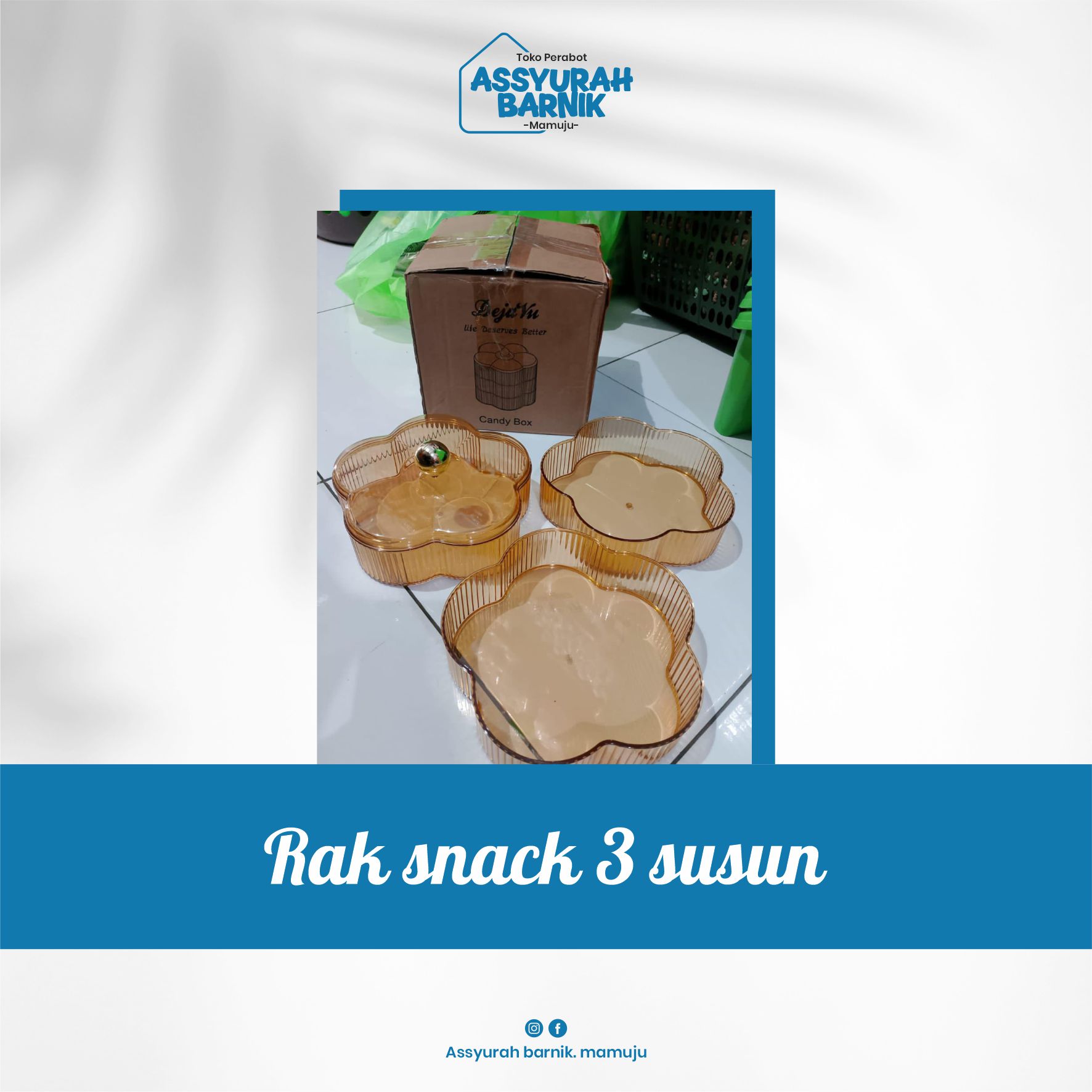 Rak snack 3 susun
