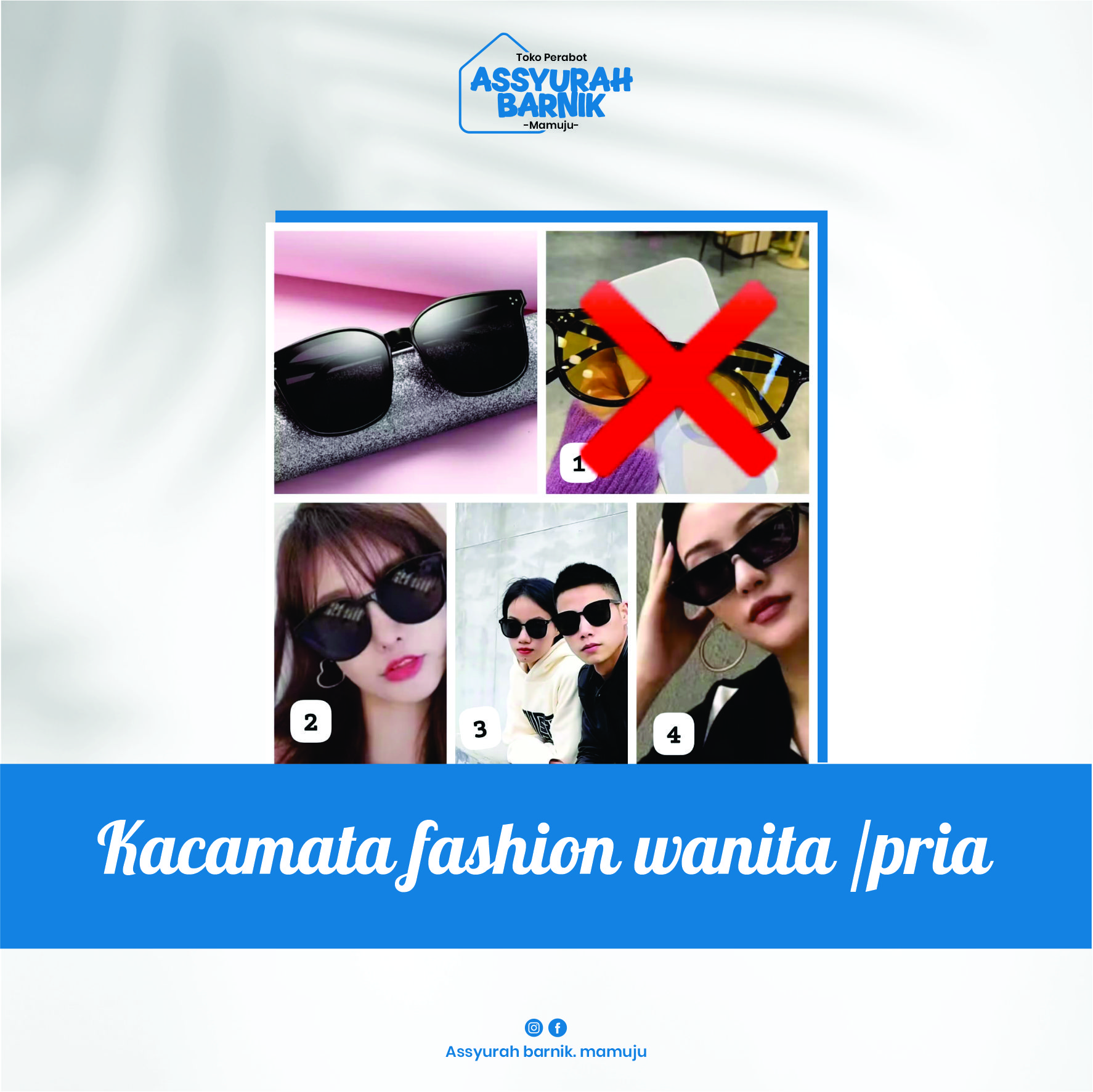Kacamata fashion wanita /pria