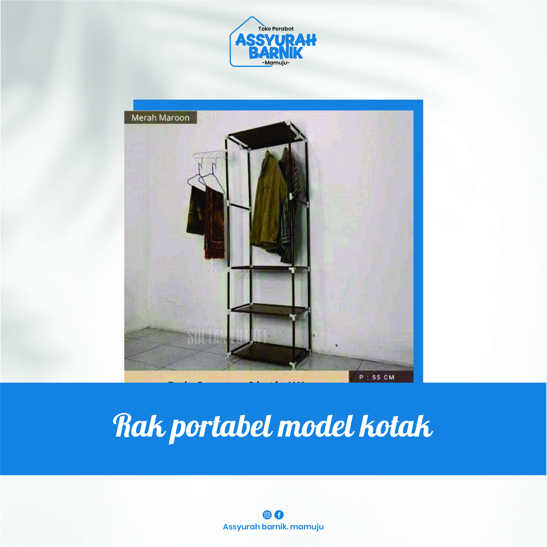 Rak portabel model kotak