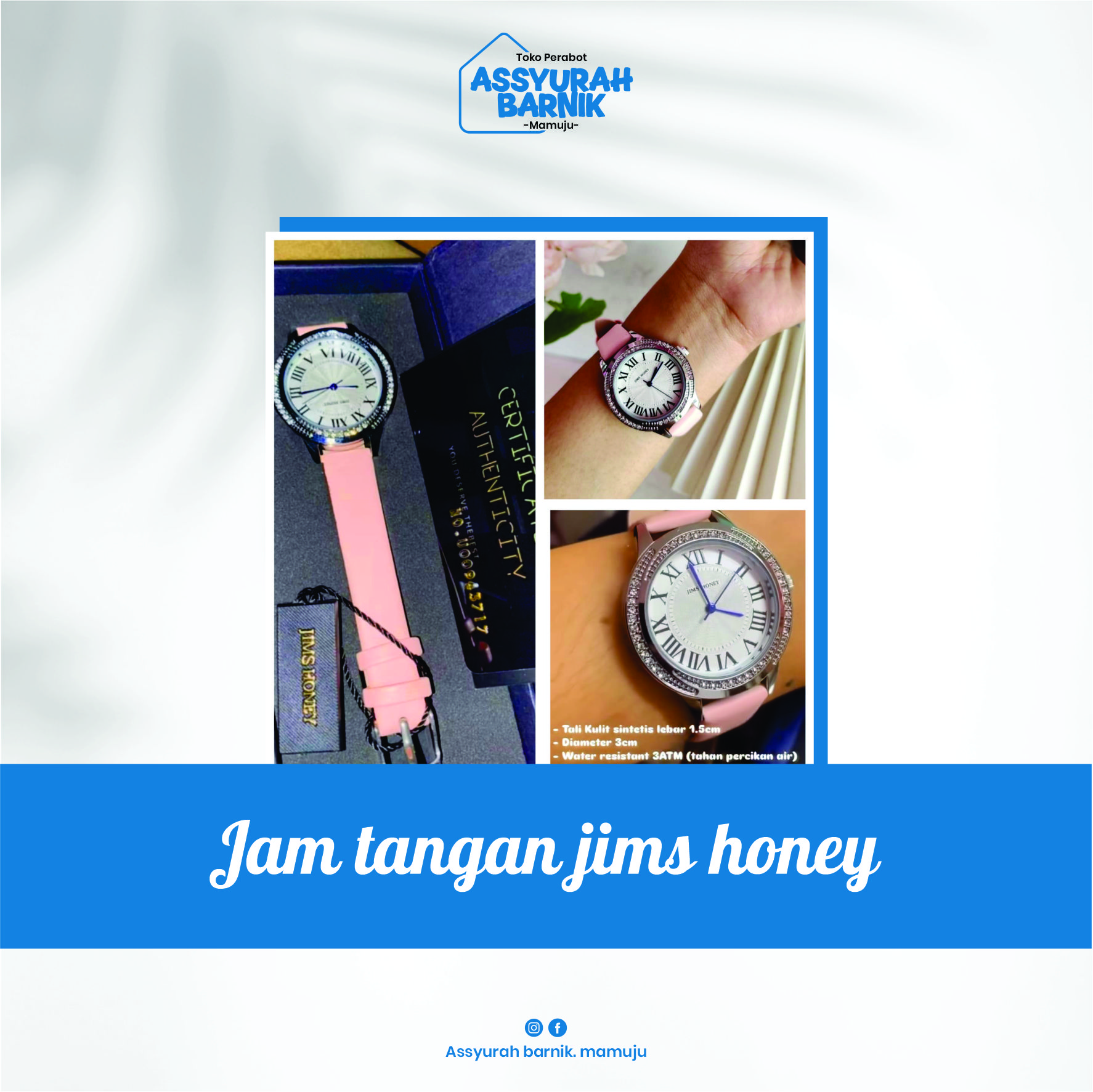 Jam tangan jims honey kode JHW 30