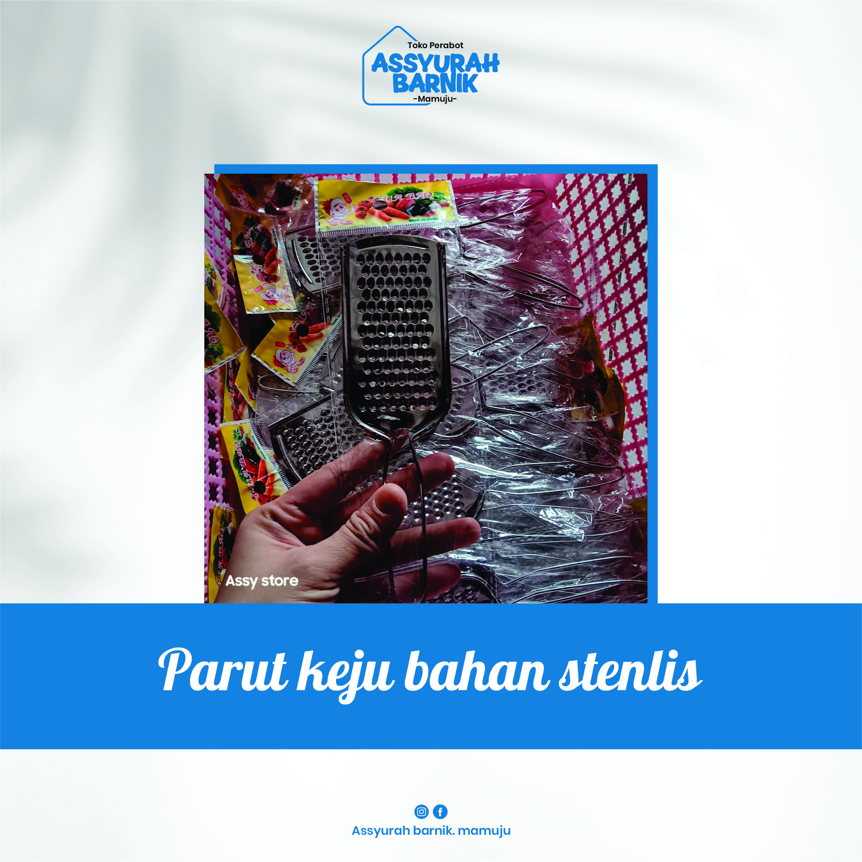 Parut keju bahan stenlis