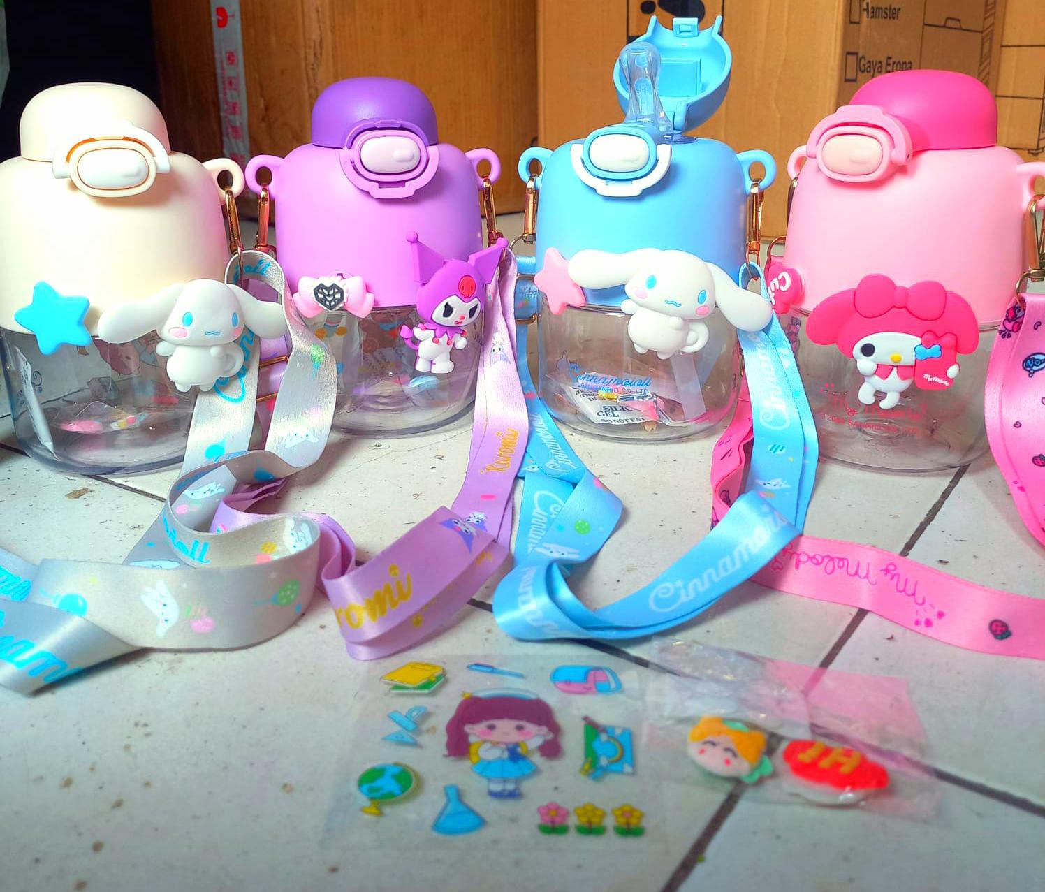 Botol sanrio gemoy tali panjang