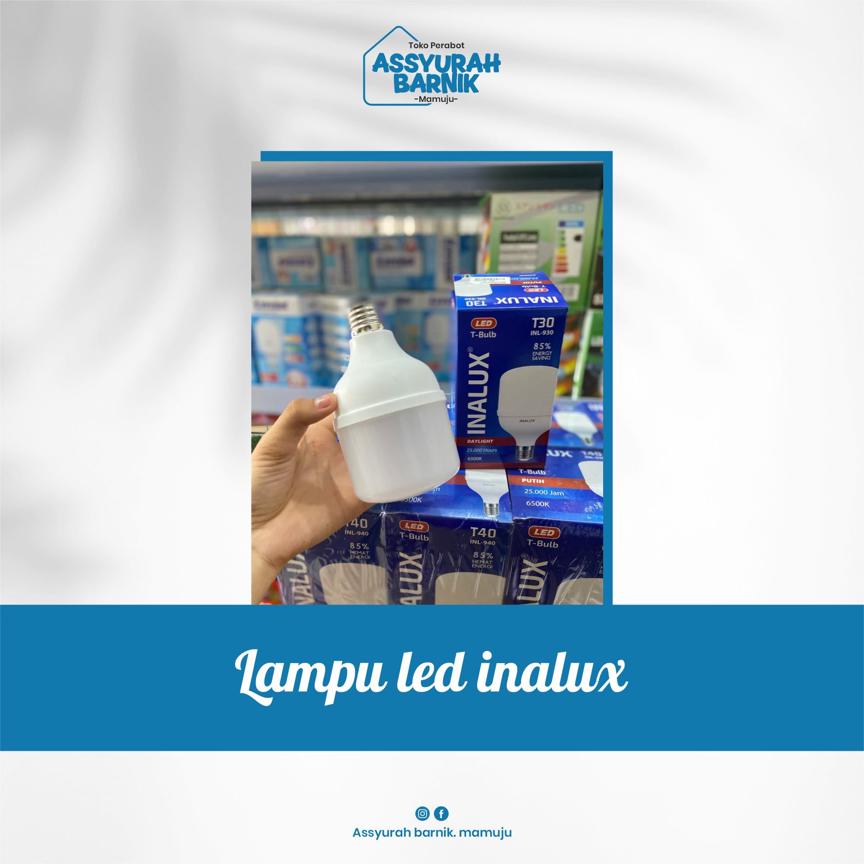 Lampu led inalux 40 watt