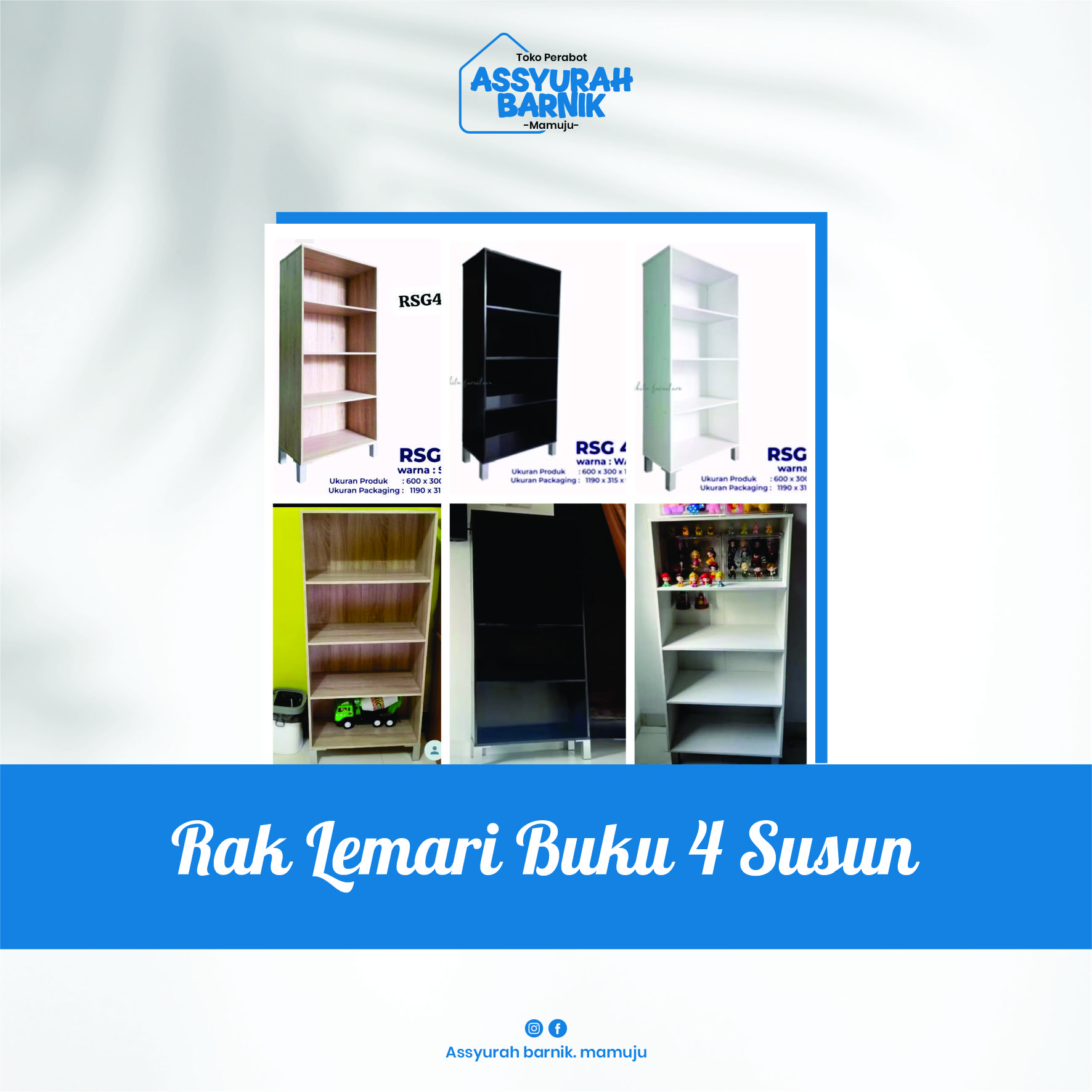 Rak lemari buku Kingdom