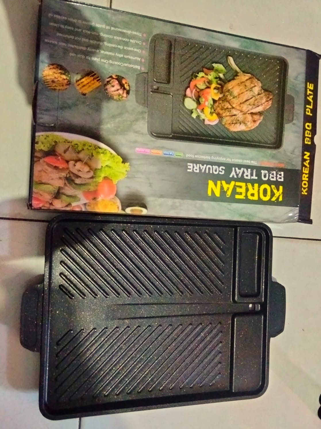 Panggangan grillpan kotak