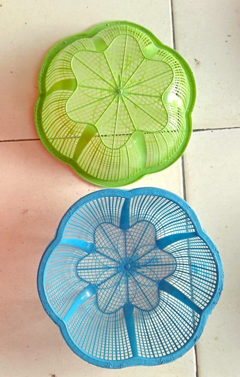 Baskom jaring bunga tipis