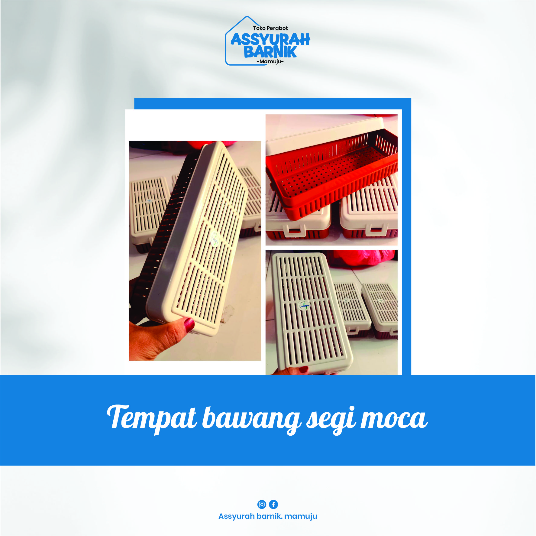 Tempat bawang segi moca